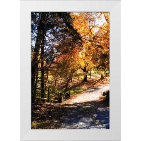 Autumn on Kent Farm III White Modern Wood Framed Art Print by Hausenflock, Alan