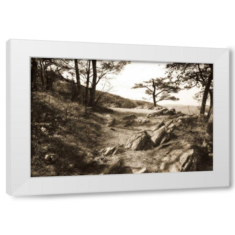 Stoney Ridge I Sepia White Modern Wood Framed Art Print by Hausenflock, Alan