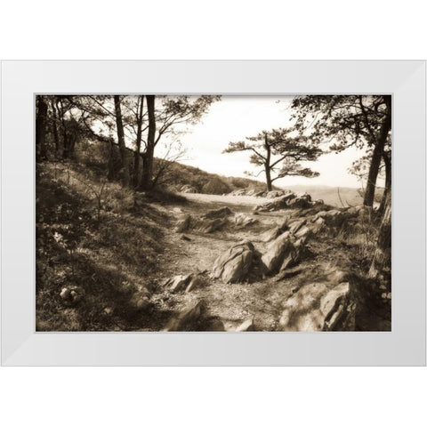 Stoney Ridge I Sepia White Modern Wood Framed Art Print by Hausenflock, Alan