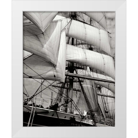 Star of India II White Modern Wood Framed Art Print by Johnson, George