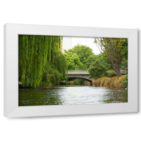 Avon River I White Modern Wood Framed Art Print by Johnson, George