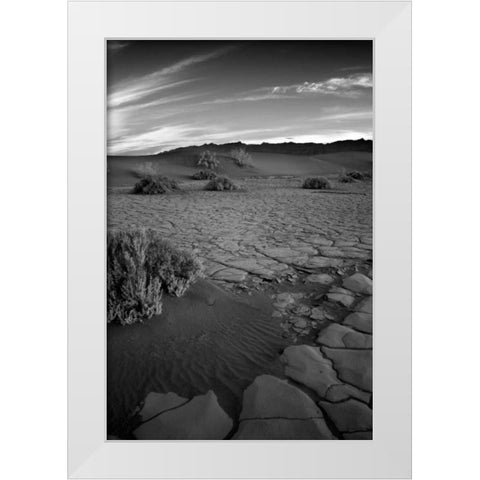 Death Valley Dunes II White Modern Wood Framed Art Print by Johnson, George