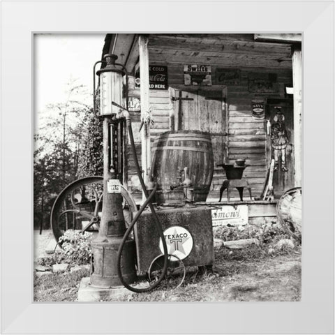 Sautee Store II White Modern Wood Framed Art Print by Johnson, George