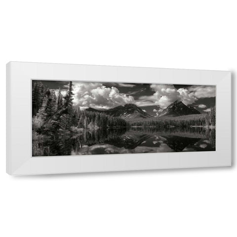 Leach Lake White Modern Wood Framed Art Print by Johnson, George
