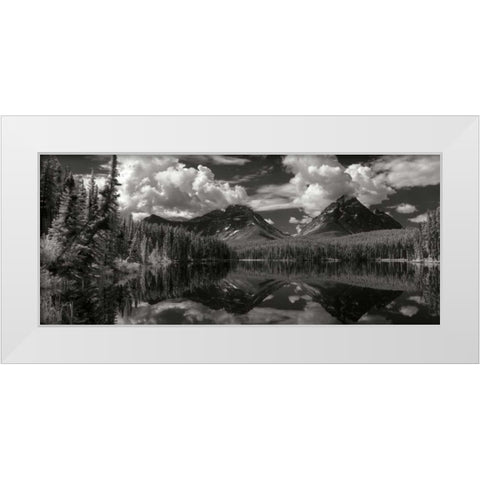 Leach Lake White Modern Wood Framed Art Print by Johnson, George