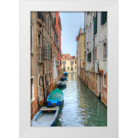 Waterways of Venice II White Modern Wood Framed Art Print by Johnson, George