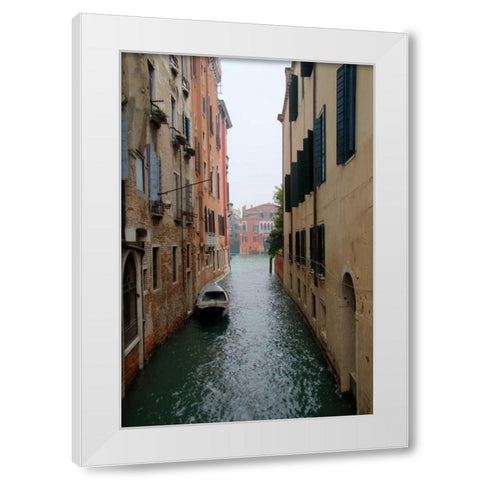 Waterways of Venice III White Modern Wood Framed Art Print by Johnson, George