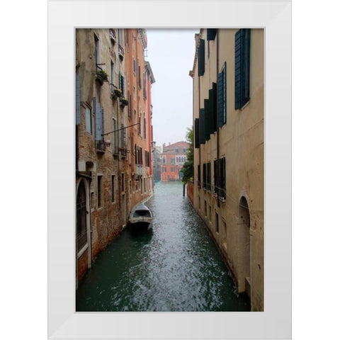 Waterways of Venice III White Modern Wood Framed Art Print by Johnson, George