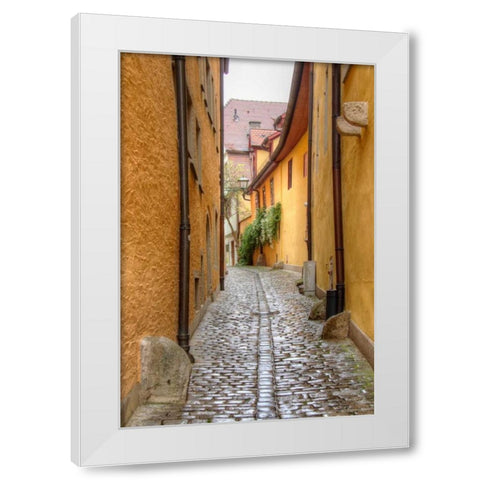 Rothenburg I White Modern Wood Framed Art Print by Johnson, George
