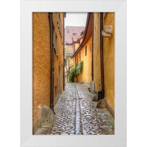 Rothenburg I White Modern Wood Framed Art Print by Johnson, George