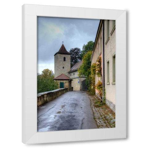 Rothenburg II White Modern Wood Framed Art Print by Johnson, George