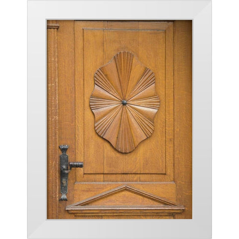 Durnstein Wood Door I White Modern Wood Framed Art Print by Johnson, George