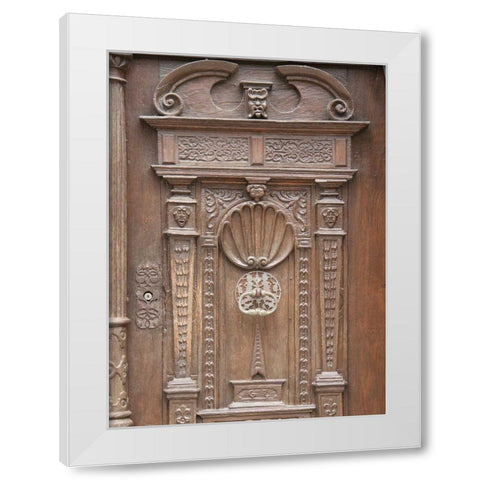 Nordlingen Castle Door I White Modern Wood Framed Art Print by Johnson, George
