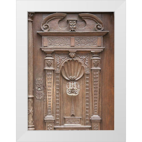 Nordlingen Castle Door I White Modern Wood Framed Art Print by Johnson, George