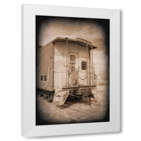 SP 374 Crummy White Modern Wood Framed Art Print by Johnson, George