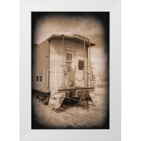 SP 374 Crummy White Modern Wood Framed Art Print by Johnson, George