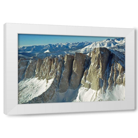 Mt. Whitney I White Modern Wood Framed Art Print by Kidd, Brian