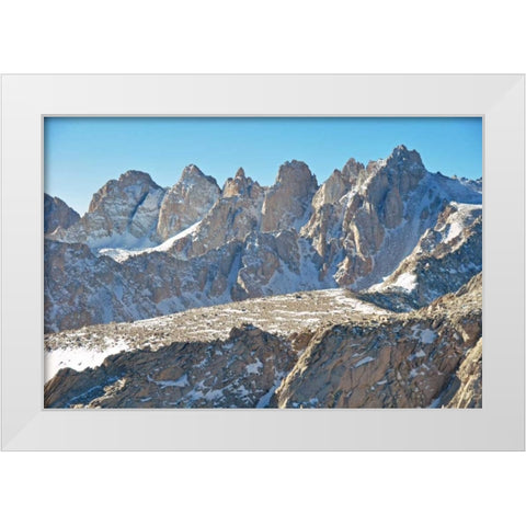 Mt. Whitney II White Modern Wood Framed Art Print by Kidd, Brian