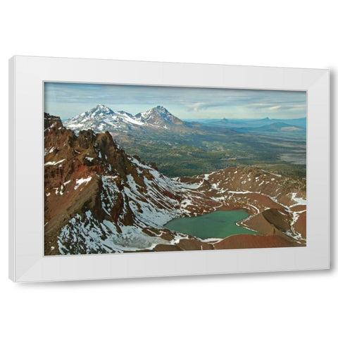 Broken Top White Modern Wood Framed Art Print by Kidd, Brian