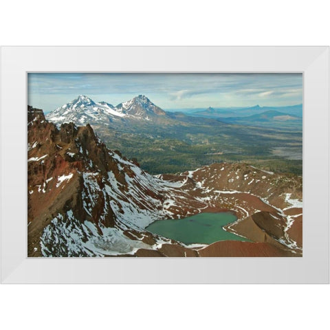 Broken Top White Modern Wood Framed Art Print by Kidd, Brian