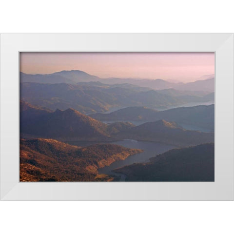 Kern Valley IV White Modern Wood Framed Art Print by Kidd, Brian