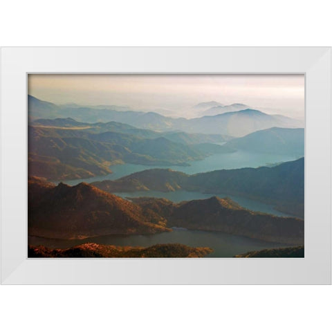 Kern Valley V White Modern Wood Framed Art Print by Kidd, Brian