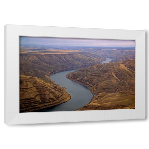Snake River I White Modern Wood Framed Art Print by Kidd, Brian