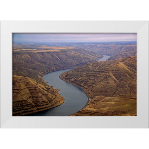 Snake River I White Modern Wood Framed Art Print by Kidd, Brian