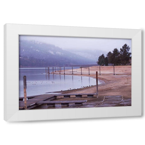 Sandpoint II White Modern Wood Framed Art Print by Kidd, Brian