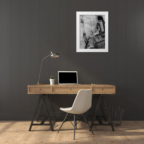 Life at Sea I White Modern Wood Framed Art Print by Kidd, Brian