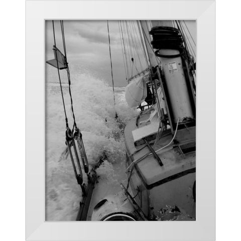 Life at Sea I White Modern Wood Framed Art Print by Kidd, Brian