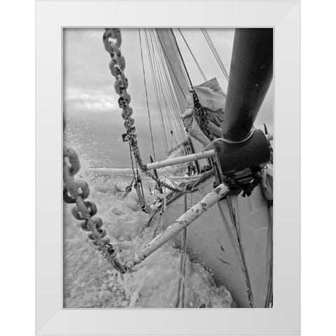 Life at Sea II White Modern Wood Framed Art Print by Kidd, Brian