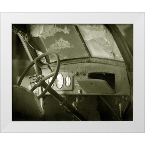 Dash Board II White Modern Wood Framed Art Print by Larson, Scott