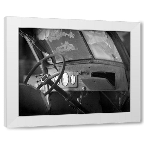 Dash Board III White Modern Wood Framed Art Print by Larson, Scott