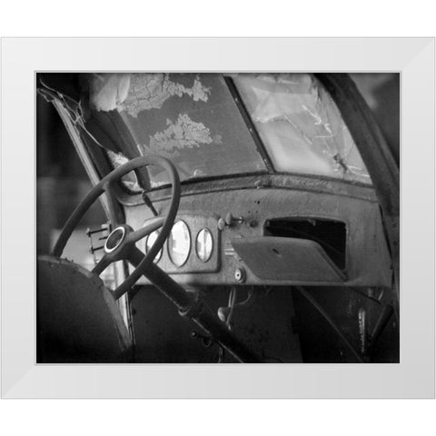 Dash Board III White Modern Wood Framed Art Print by Larson, Scott
