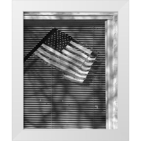 Window Flag II White Modern Wood Framed Art Print by Larson, Scott