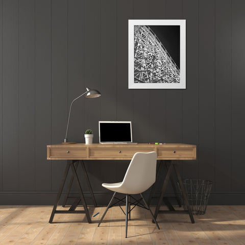 Safety Check I White Modern Wood Framed Art Print by Larson, Scott