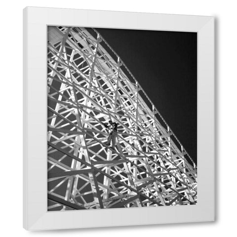 Safety Check I White Modern Wood Framed Art Print by Larson, Scott