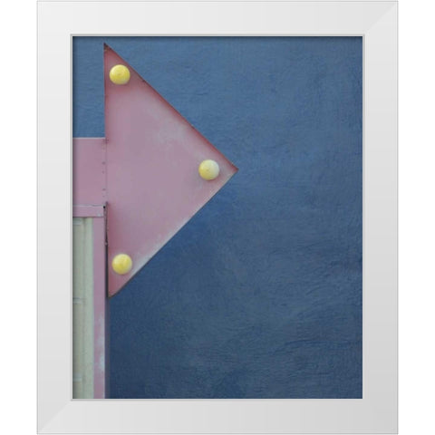 Right Turn I White Modern Wood Framed Art Print by Larson, Scott