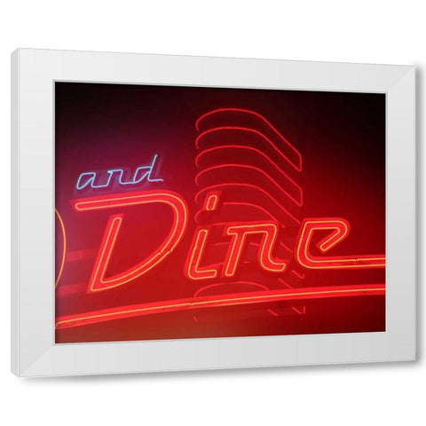 Dine Out I White Modern Wood Framed Art Print by Larson, Scott