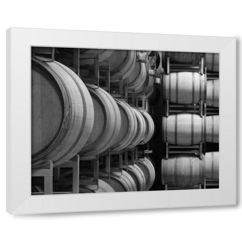 Winery VIII White Modern Wood Framed Art Print by Larson, Scott