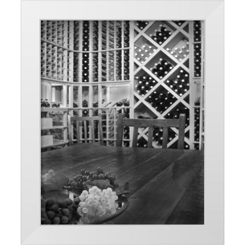 Tasting Room I White Modern Wood Framed Art Print by Larson, Scott