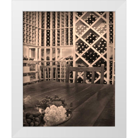Tasting Room II White Modern Wood Framed Art Print by Larson, Scott