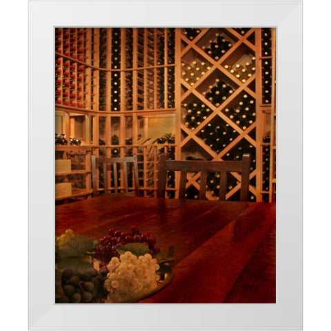 Tasting Room III White Modern Wood Framed Art Print by Larson, Scott