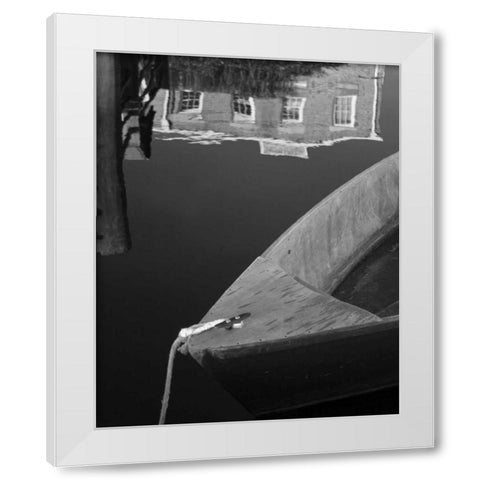 Boat Bow I White Modern Wood Framed Art Print by Larson, Scott