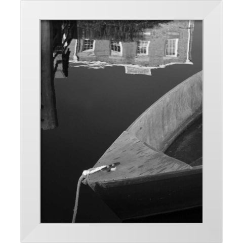 Boat Bow I White Modern Wood Framed Art Print by Larson, Scott