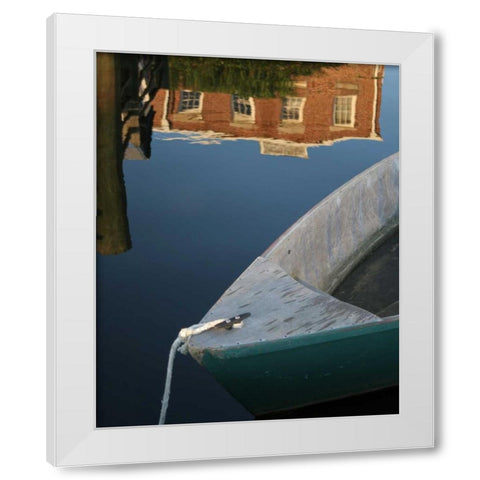 Boat Bow II White Modern Wood Framed Art Print by Larson, Scott