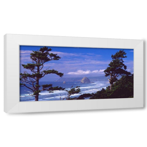 Cannon Beach XI White Modern Wood Framed Art Print by Leahy, Ike