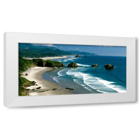 Ecola State Park III White Modern Wood Framed Art Print by Leahy, Ike