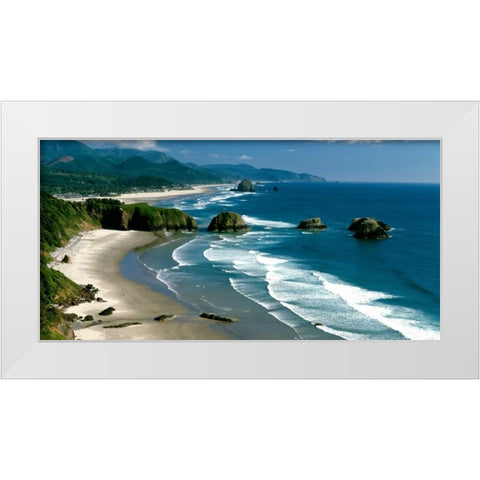 Ecola State Park III White Modern Wood Framed Art Print by Leahy, Ike